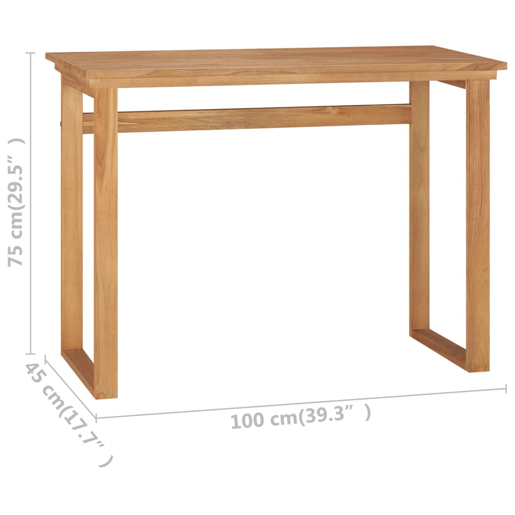Radni stol 100 x 45 x 75 cm od masivne tikovine