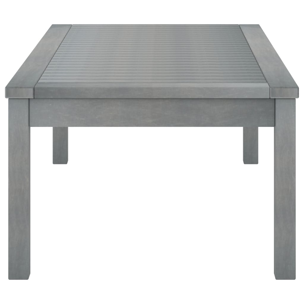 Stolić za kavu 100x50x33 cm sivi od masivnog bagremovog drva