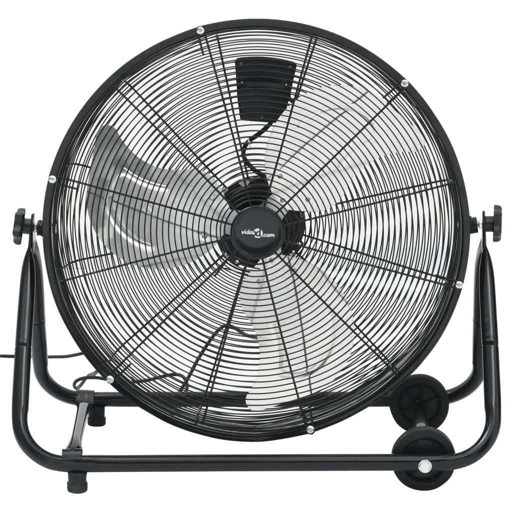 Industrijski ventilator s bubnjem 60 cm 172,5 W crni
