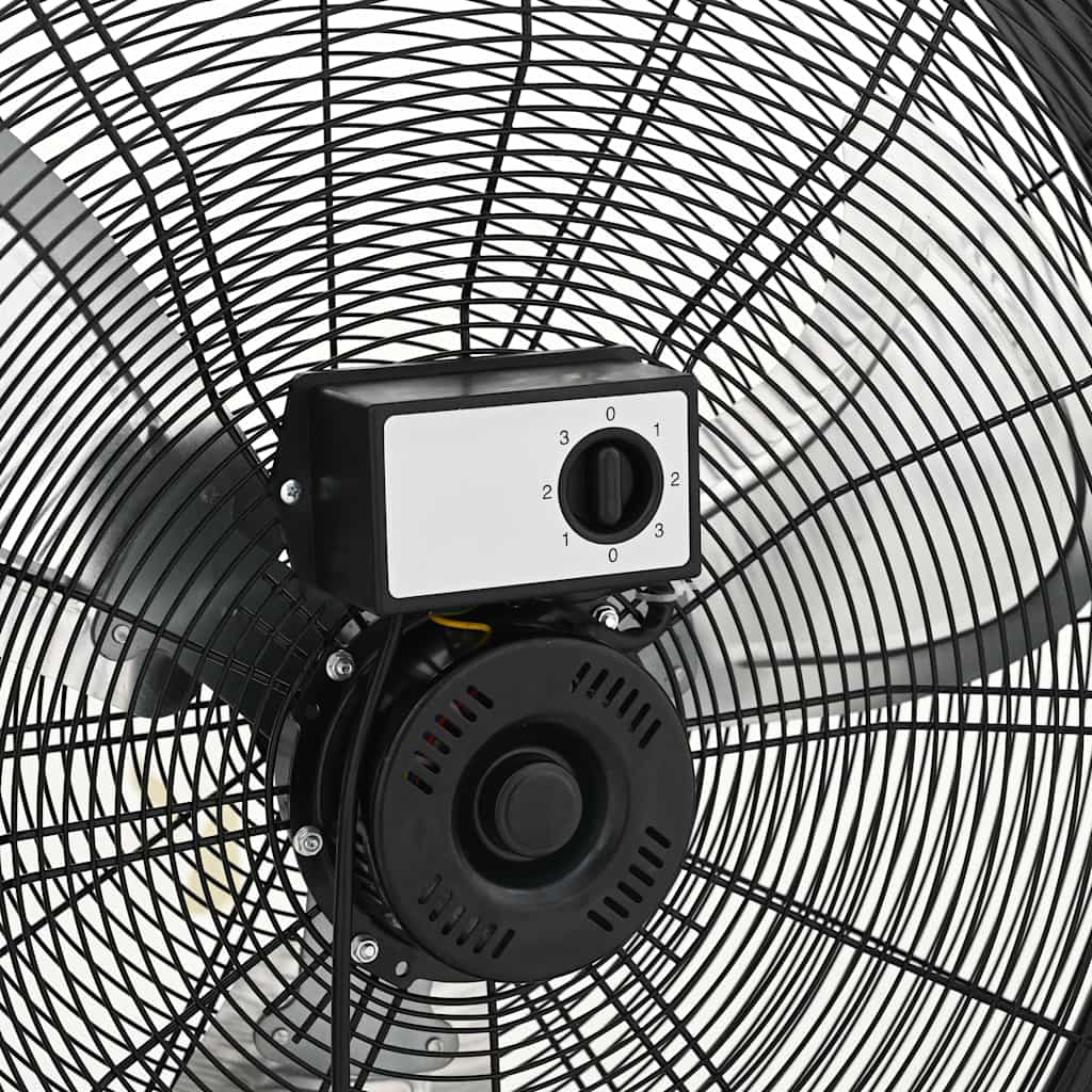 Industrijski ventilator s bubnjem 77 cm 187,7 W crni