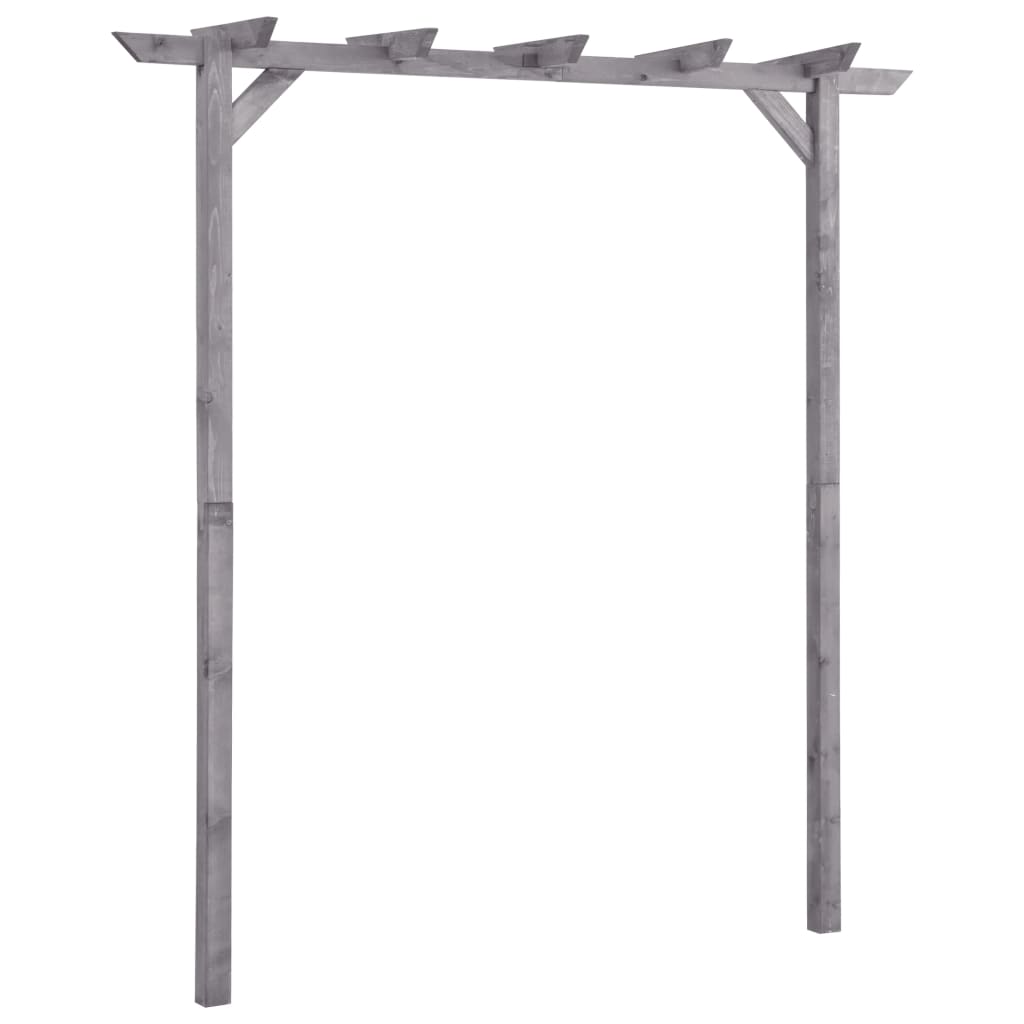 Vrtna pergola siva 200 x 40 x 205 cm od impregnirane borovine