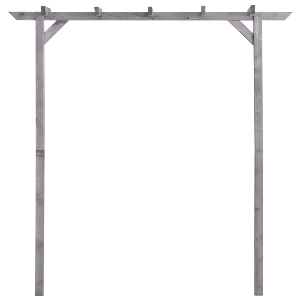 Vrtna pergola siva 200 x 40 x 205 cm od impregnirane borovine