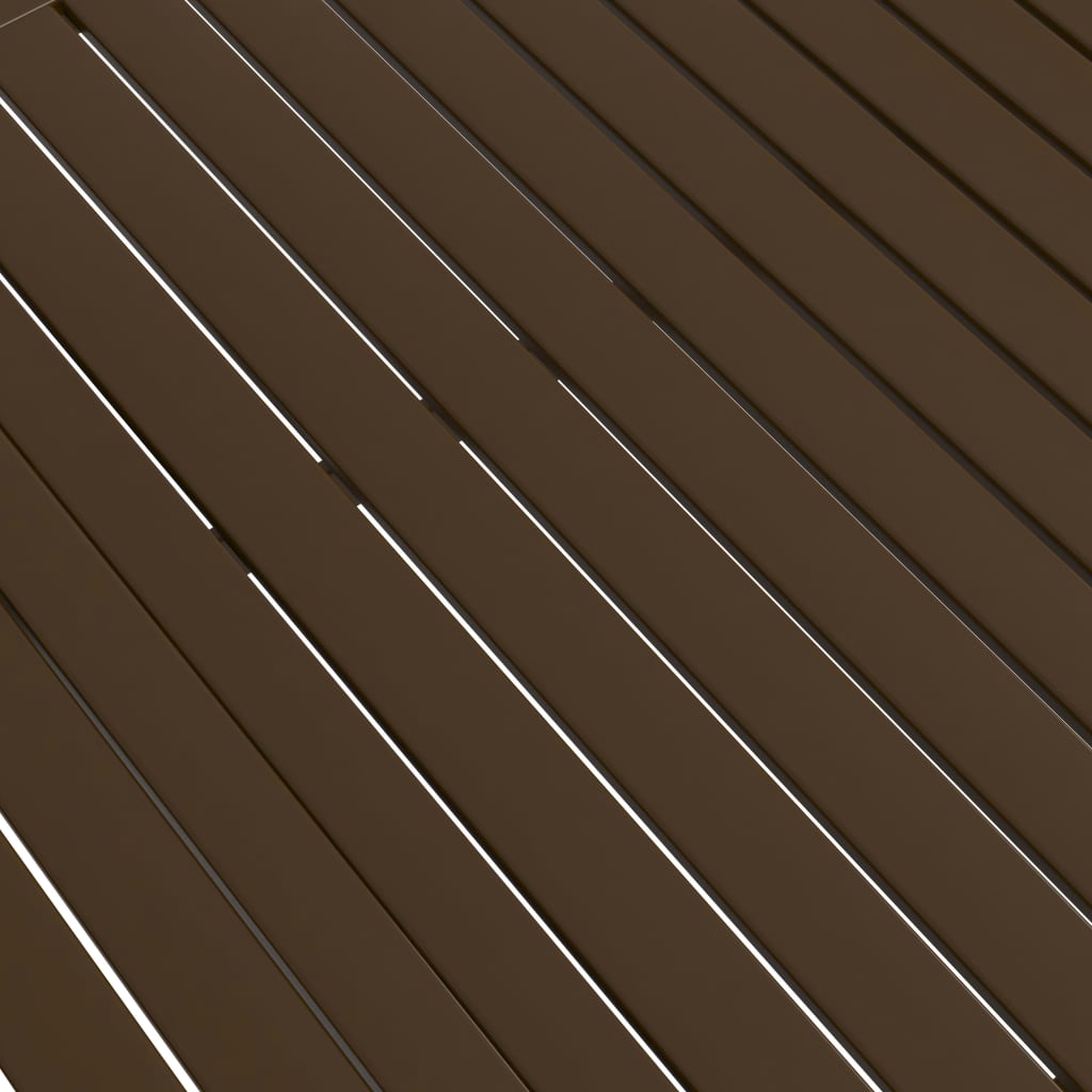 Vrtni stol smeđi 140 x 80 x 72 cm čelični