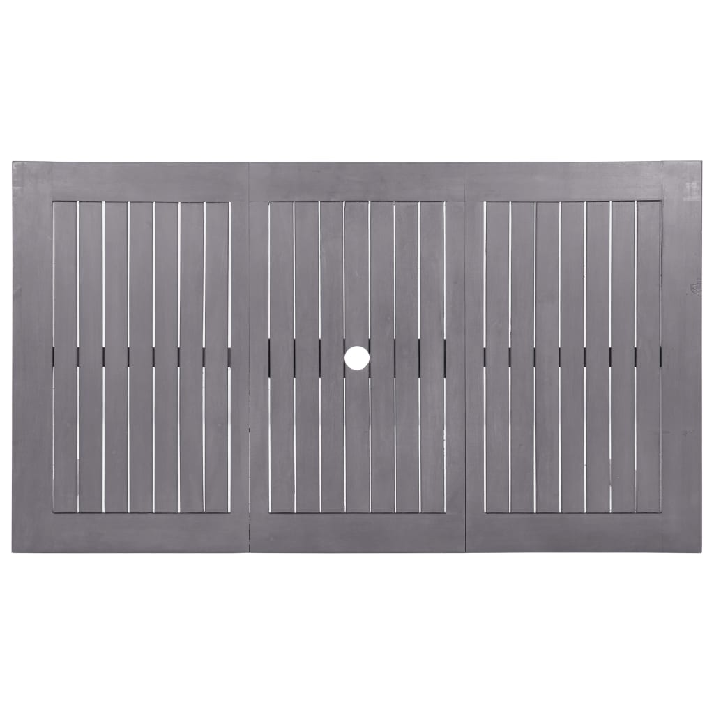 Vrtni stol sivi isprani 140 x 80 x 74 cm masivno bagremovo drvo