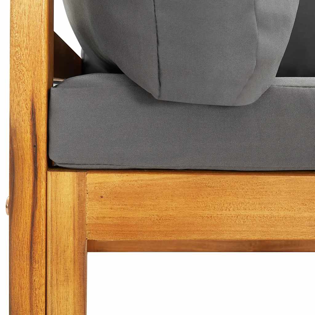 Modularne kutne sofe s jastucima 2 kom tamnosive