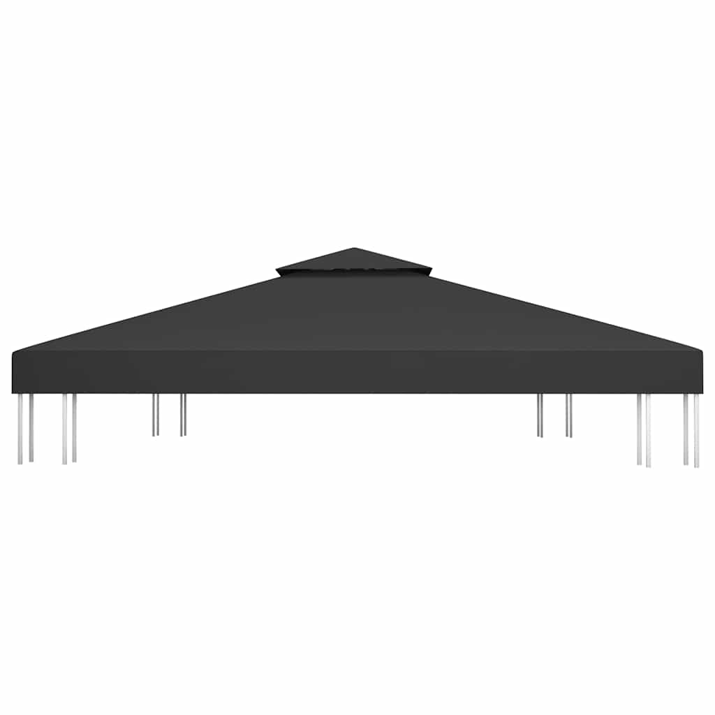Pokrov za sjenicu s 2 razine 310 g/m² 4 x 3 m crni