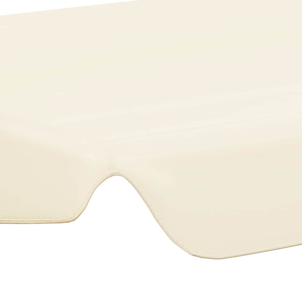 Zamjenski krov za vrtnu ljuljačku krem 150 / 130 x 105 / 70 cm