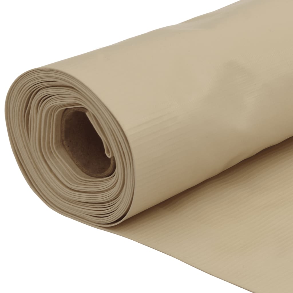 Balkonski zastor bež 90 x 500 cm od tkanine Oxford