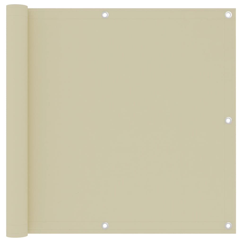 Balkonski zastor krem 90 x 300 cm od tkanine Oxford