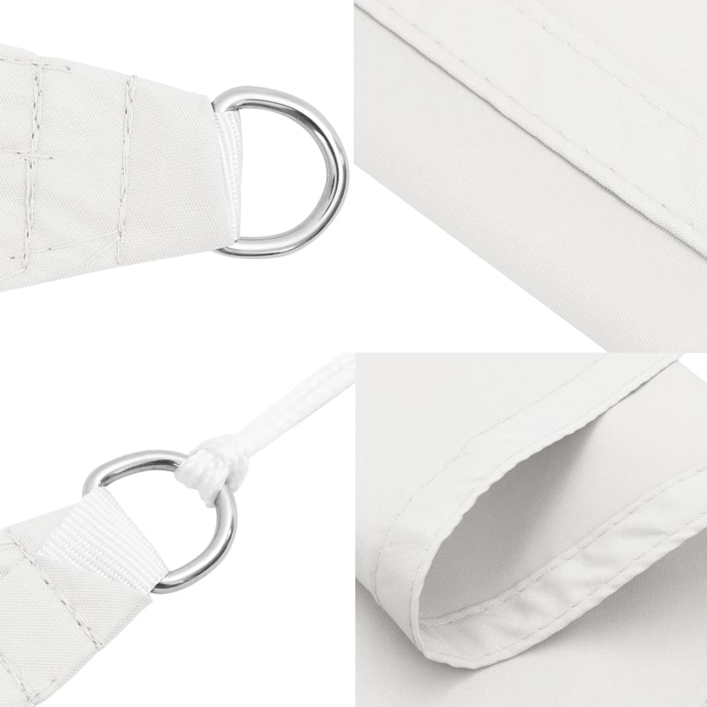 Jedro protiv sunca od tkanine trokutasto 3 x 3 x 4,24 m bijelo