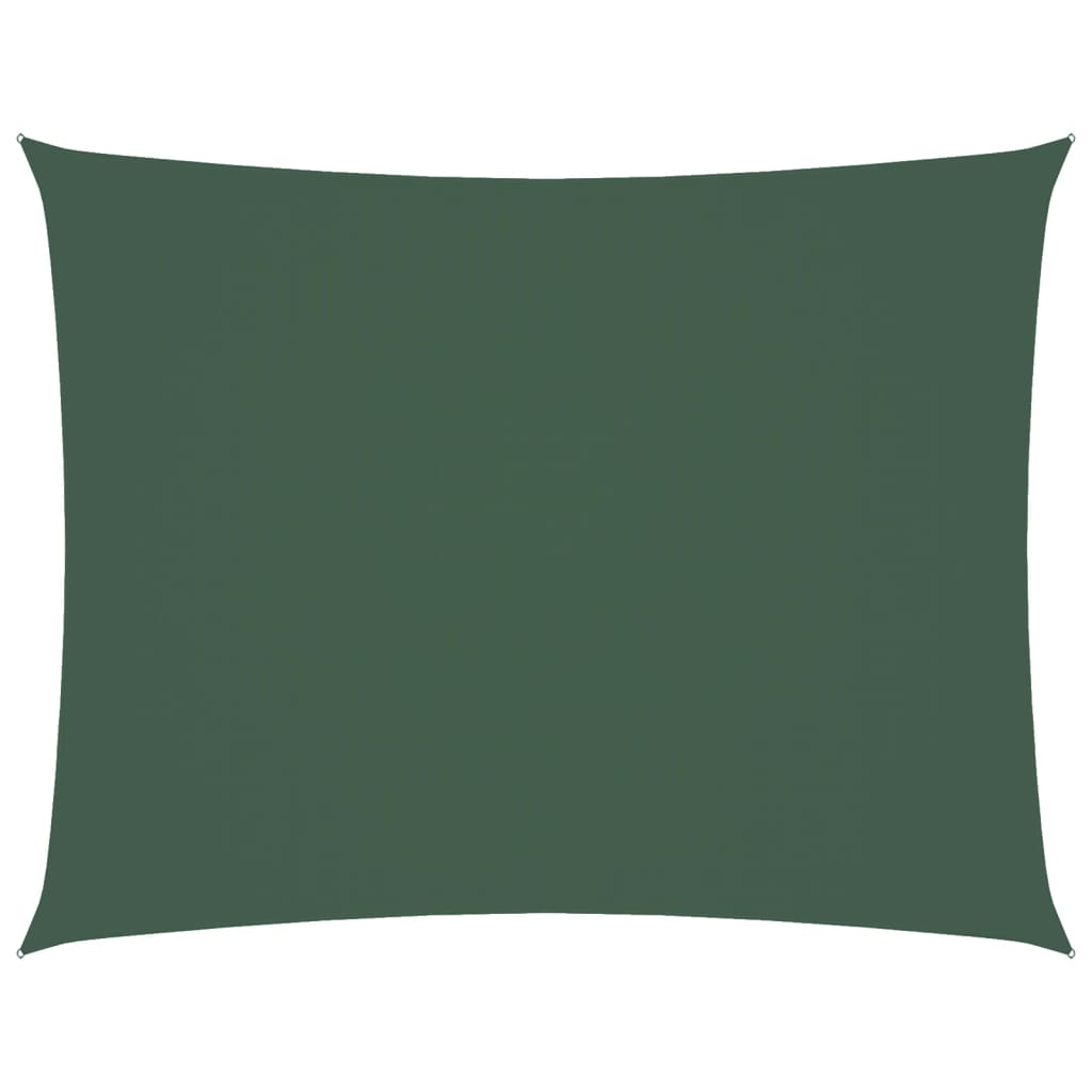 Jedro protiv sunca od tkanine pravokutno 3 x 4,5 m tamnozeleno