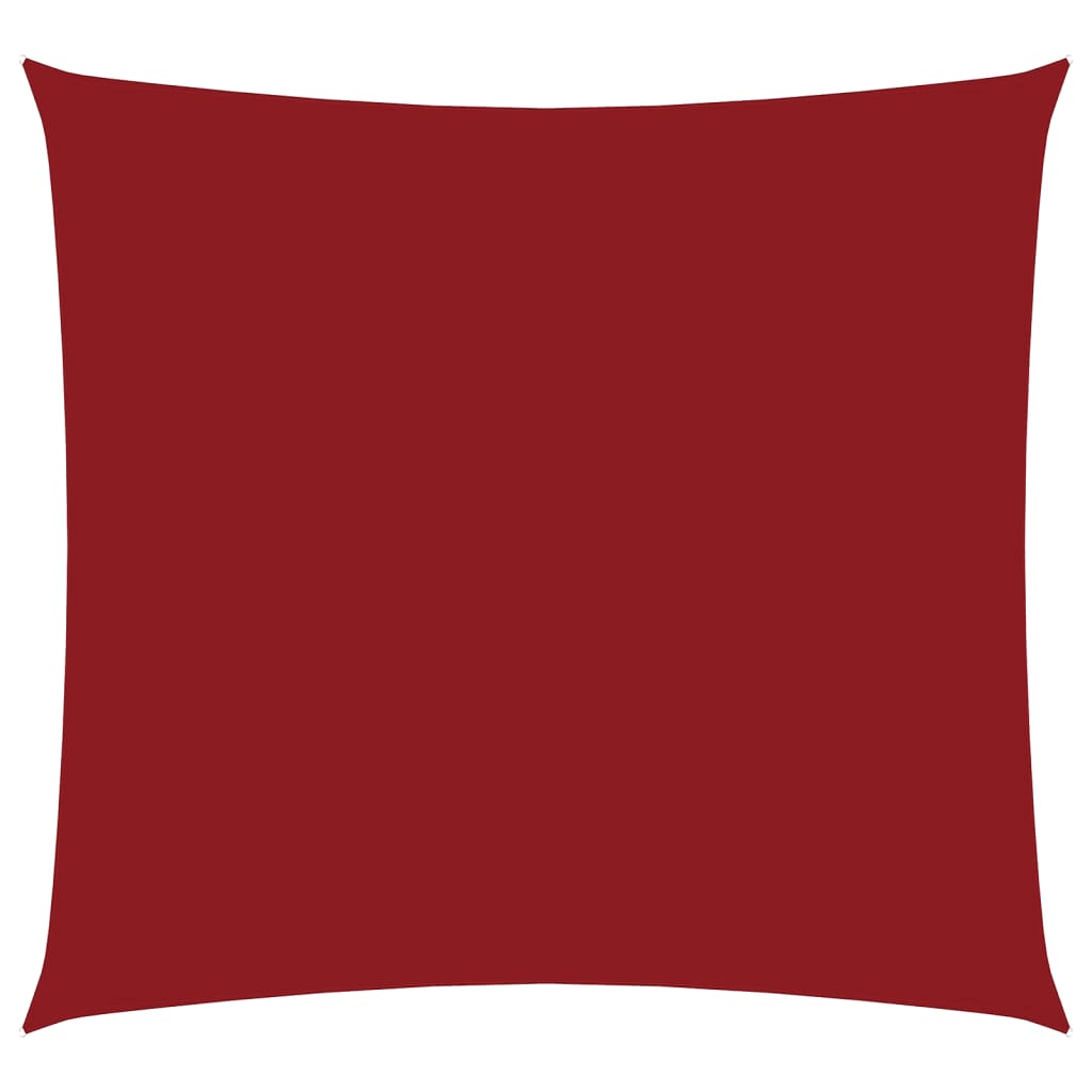 Jedro protiv sunca od tkanine četvrtasto 3,6 x 3,6 m crveno