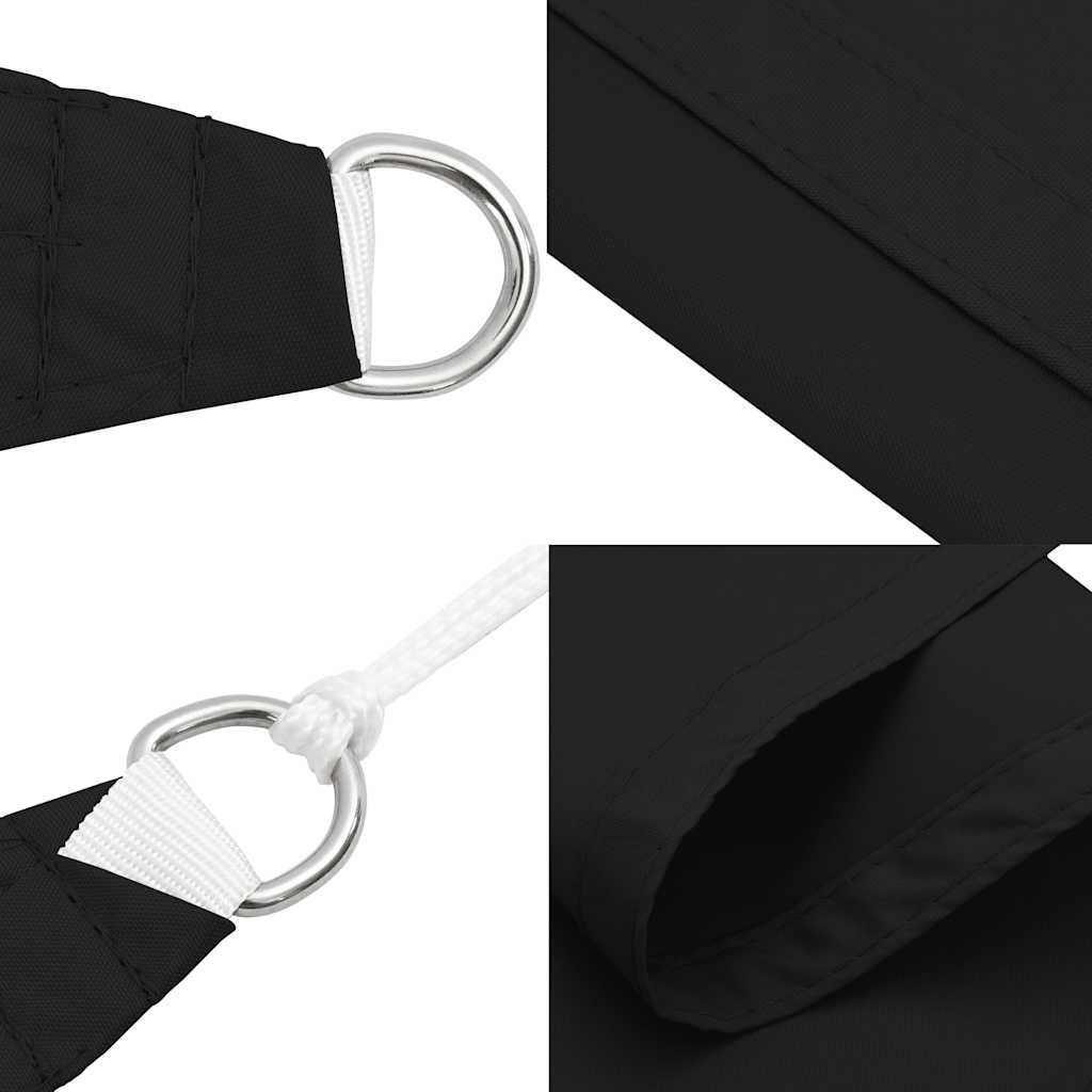 Jedro protiv sunca od tkanine Oxford pravokutno 3,5 x 5 m crno