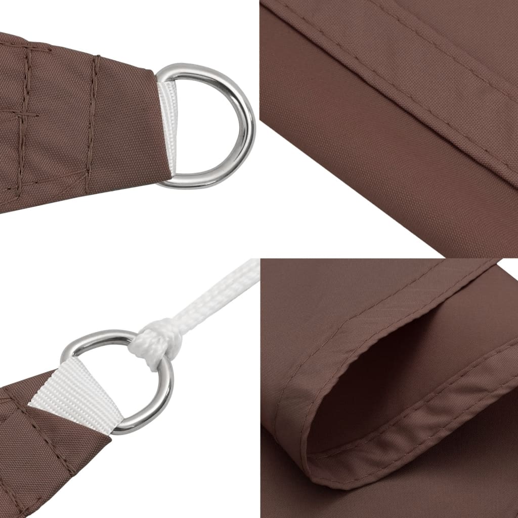 Jedro protiv sunca od tkanine Oxford pravokutno 2,5x4,5 m smeđe