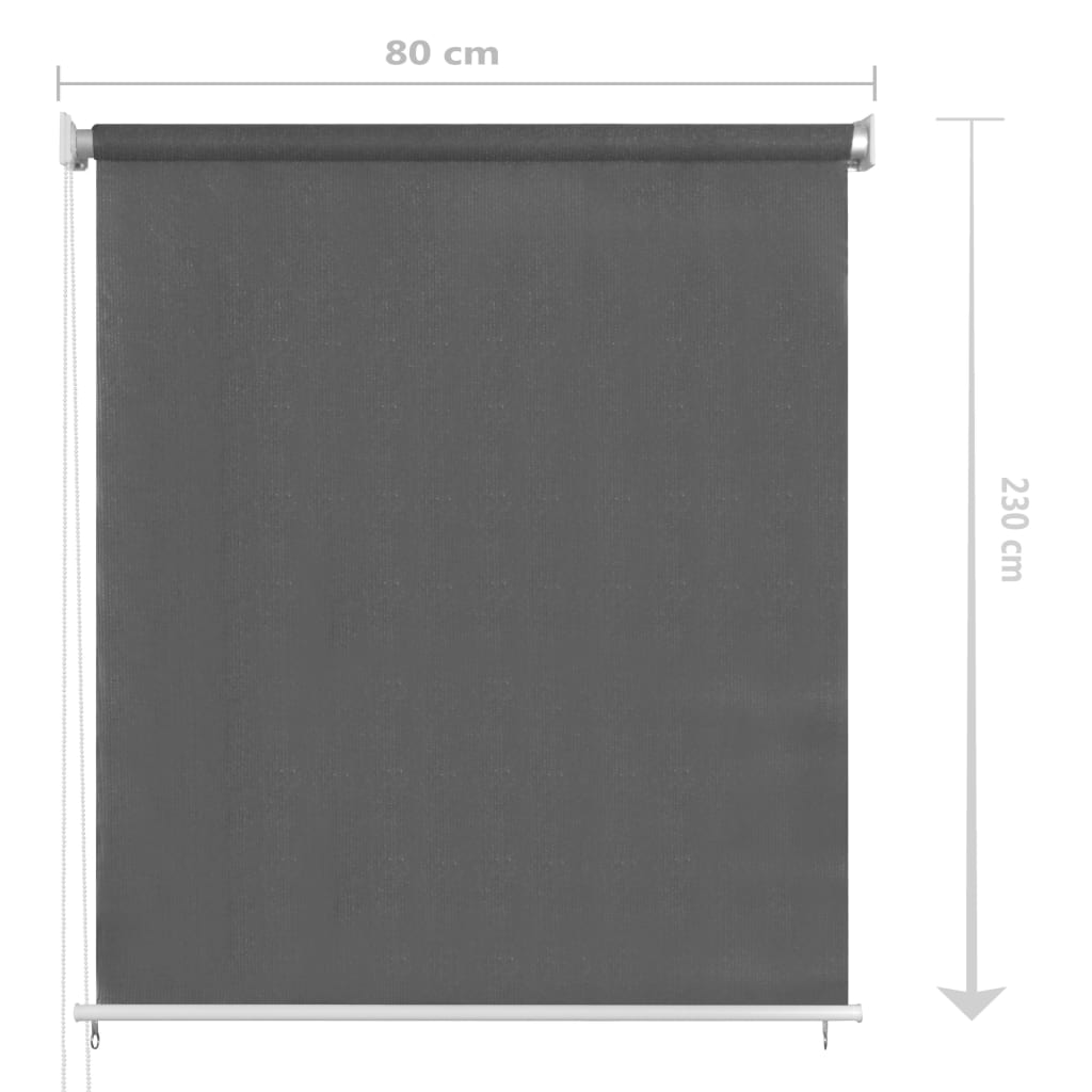 Vanjska roleta za zamračivanje 80 x 230 cm antracit