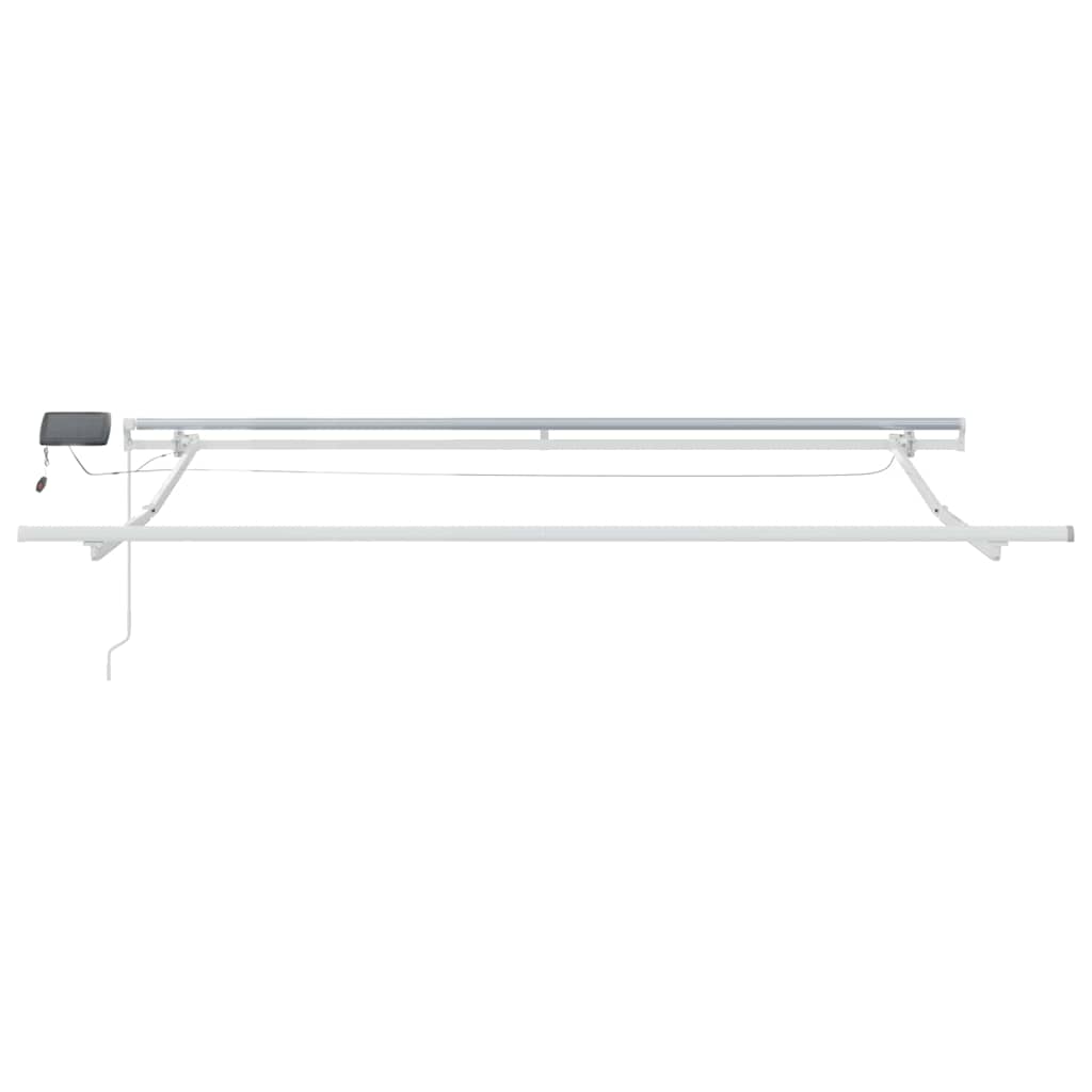 Okvir tende S LED lampica Bijelo 350 x 250 cm Aluminij