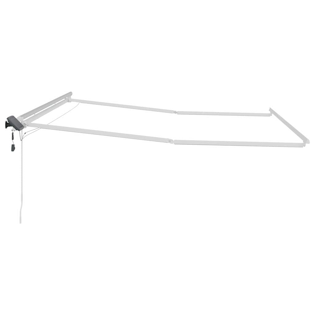 Okvir tende S LED lampica Bijelo 450 × 300 cm Aluminij