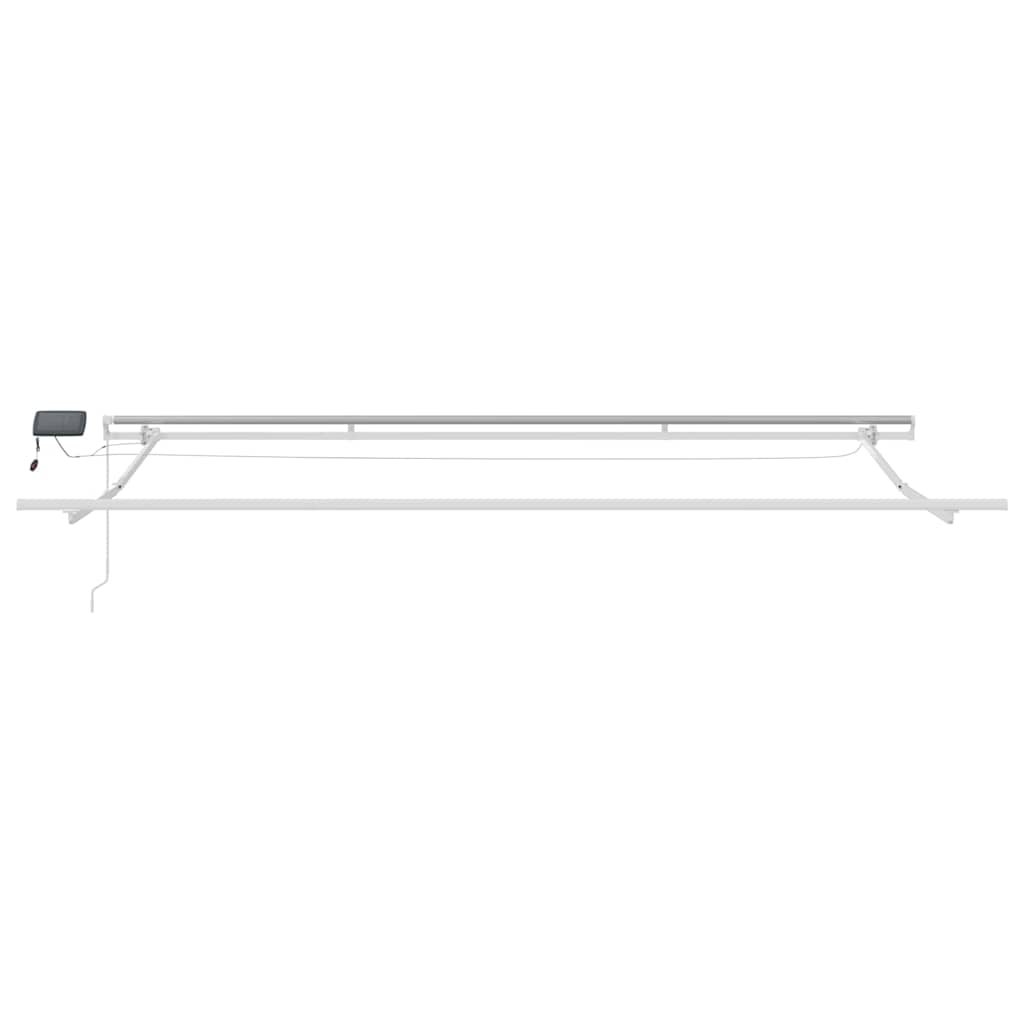 Okvir tende S LED lampica Bijelo 500 × 300 cm Aluminij