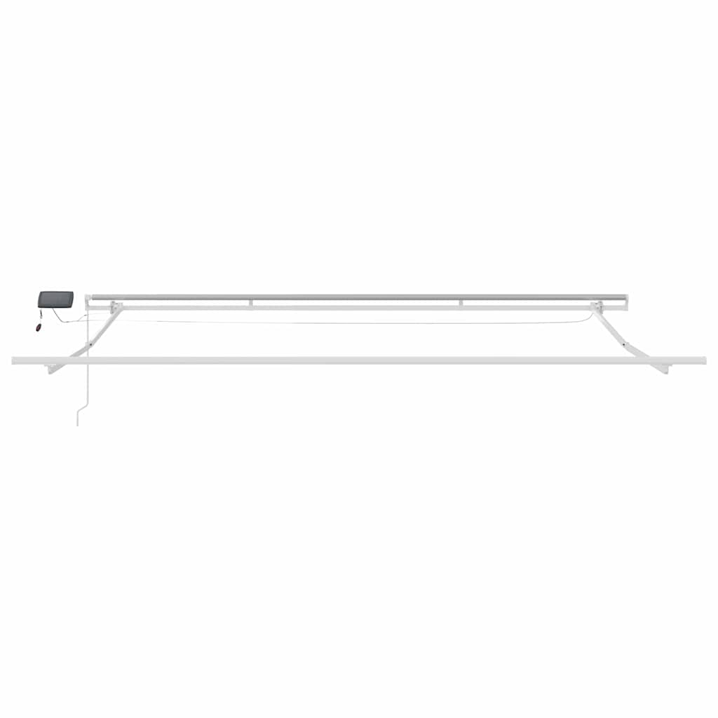 Okvir tende S LED lampica Bijelo 400 × 350 cm Aluminij