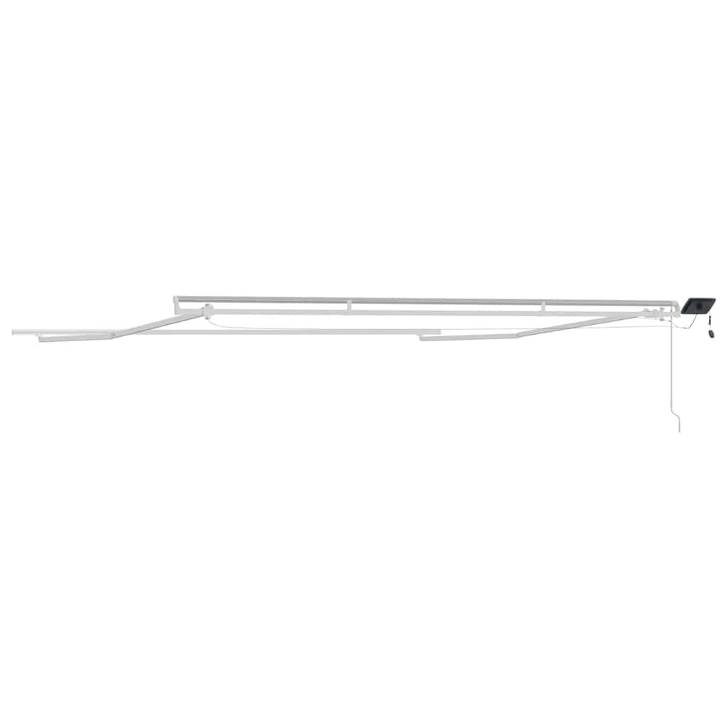 Okvir tende S LED lampica Bijelo 450 × 350 cm Aluminij