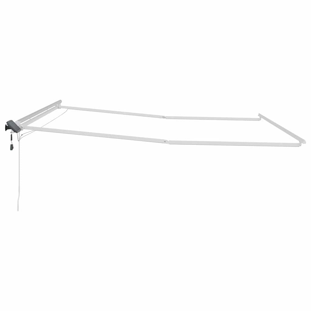 Okvir tende S LED lampica Bijelo 500 × 350 cm Aluminij