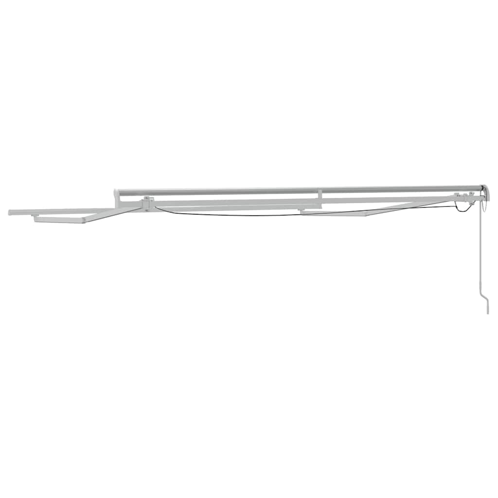 Okvir tende S LED lampica Bijelo 350 x 250 cm Aluminij
