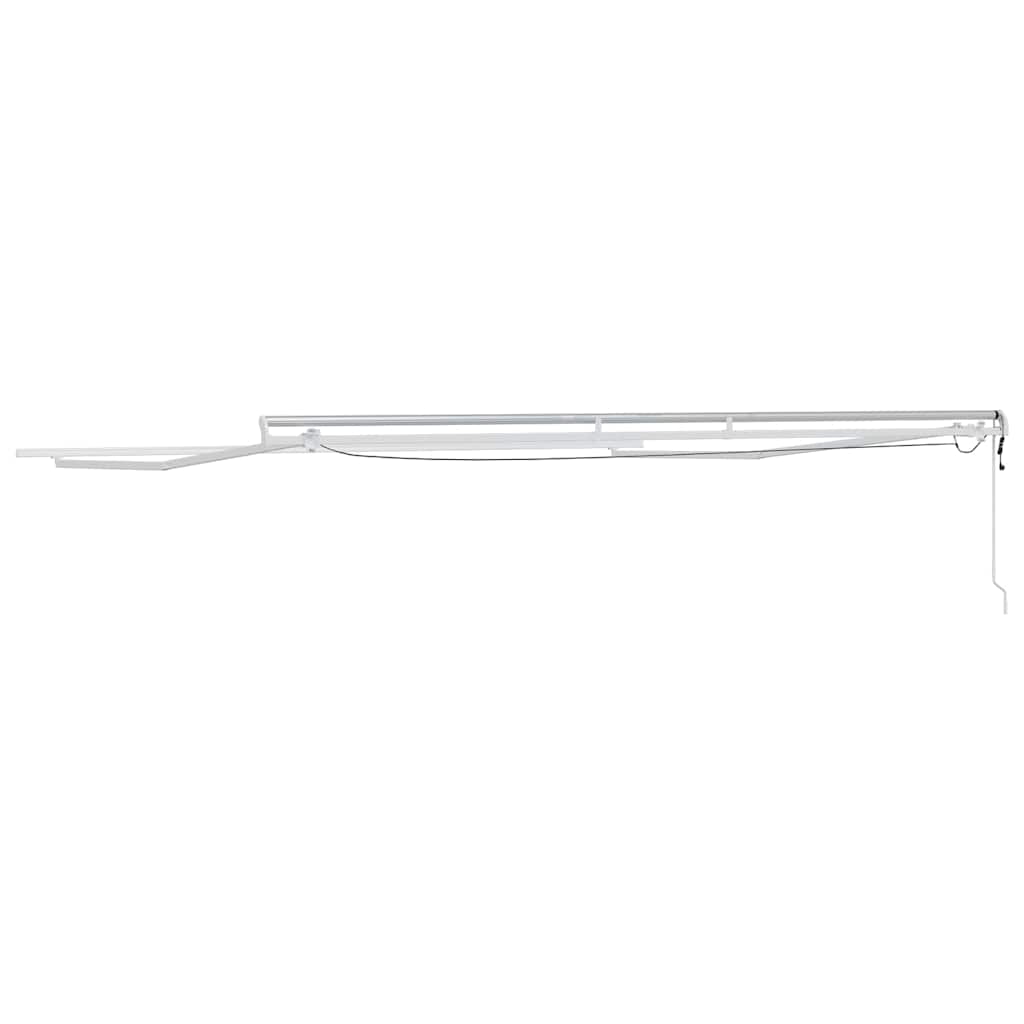 Okvir tende S LED lampica Bijelo 400 × 350 cm Aluminij