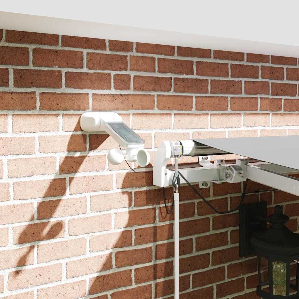 Okvir tende S LED lampica Bijelo 450 × 350 cm Aluminij