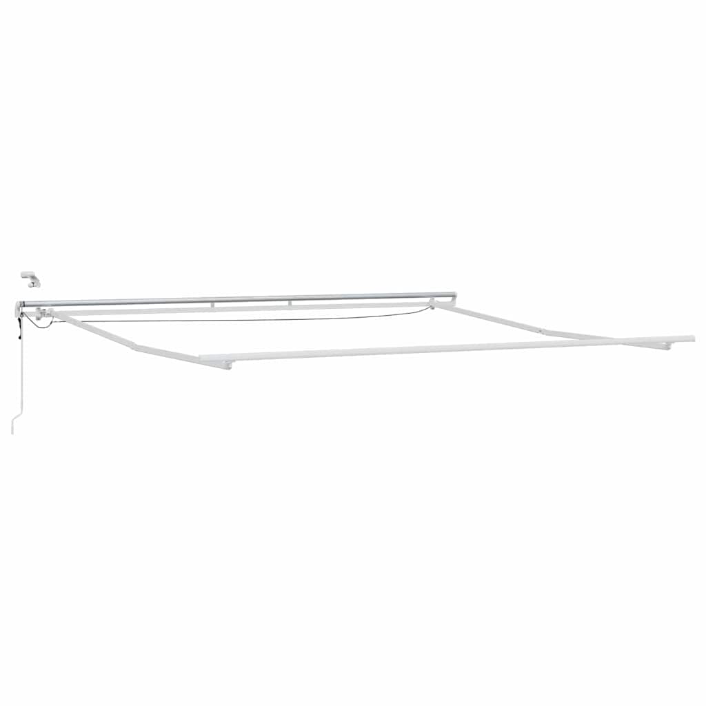 Okvir tende S LED lampica Bijelo 450 × 350 cm Aluminij