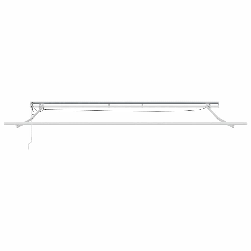 Okvir tende S LED lampica Bijelo 450 × 350 cm Aluminij