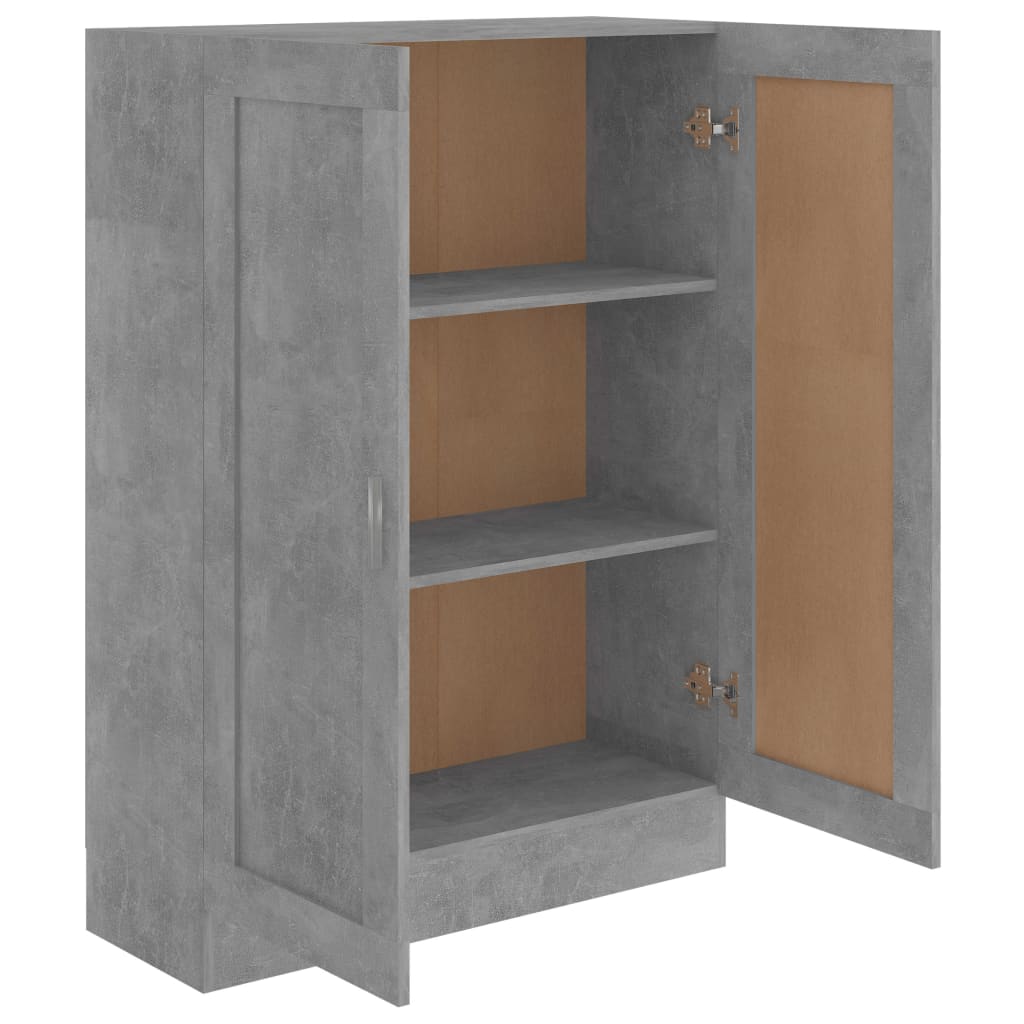 Ormarić za knjige boja betona 82,5x30,5x115cm konstruirano drvo