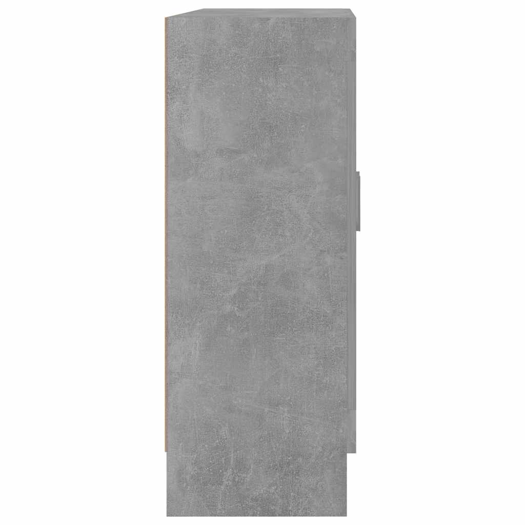 Vitrina siva boja betona 82,5 x 30,5 x 80 cm konstruirano drvo