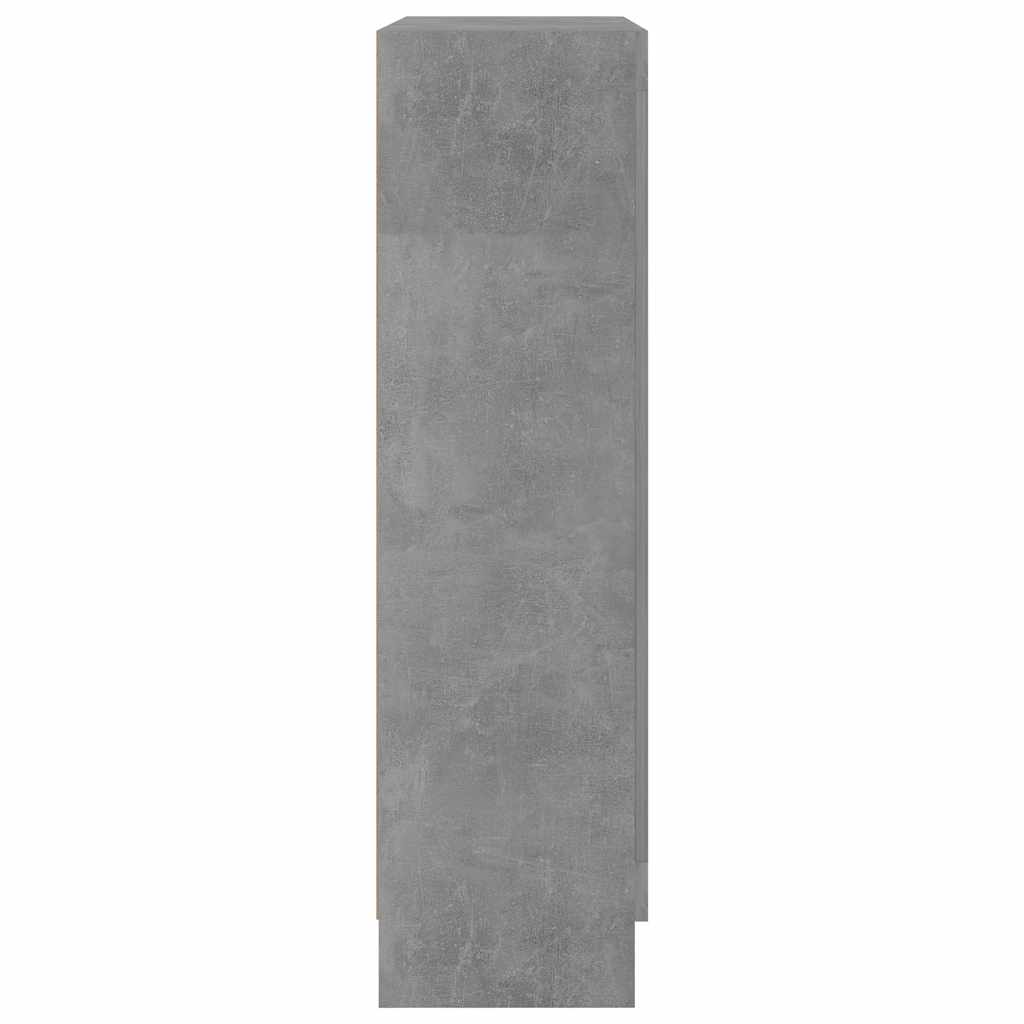 Vitrina siva boja betona 82,5 x 30,5 x 115 cm konstruirano drvo