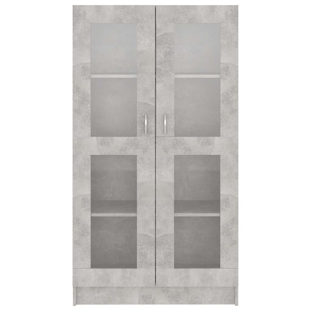 Vitrina siva boja betona 82,5 x 30,5 x 150 cm konstruirano drvo