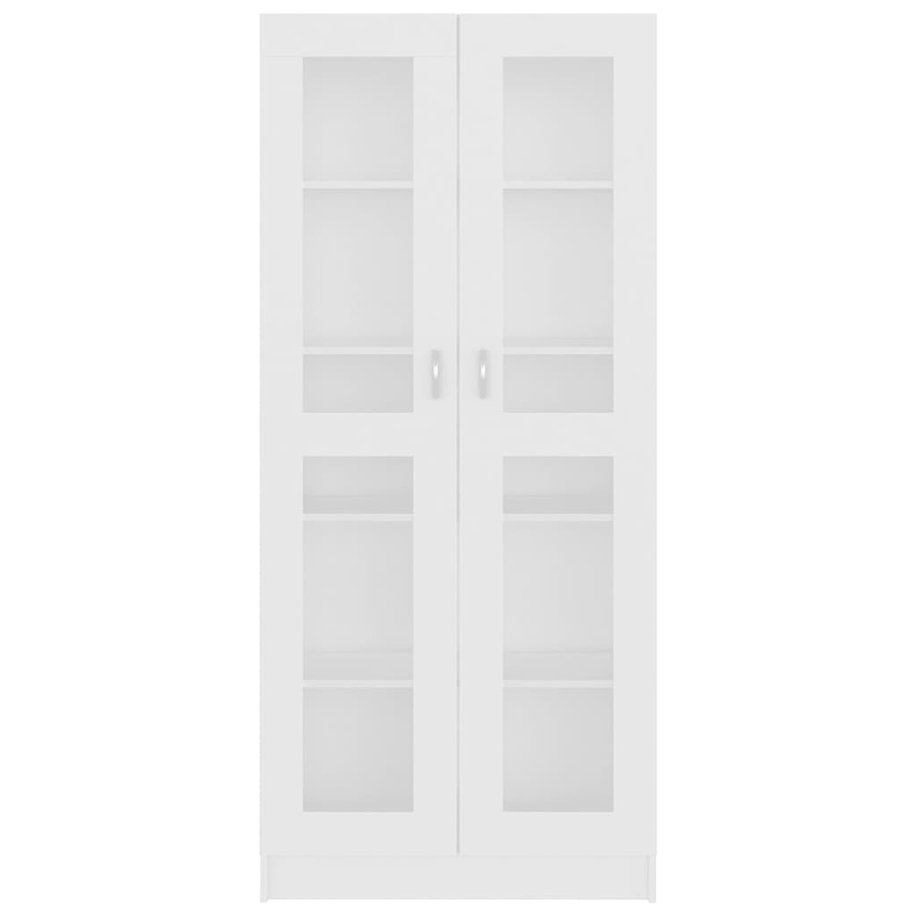 Vitrina bijela 82,5 x 30,5 x 185 cm konstruirano drvo