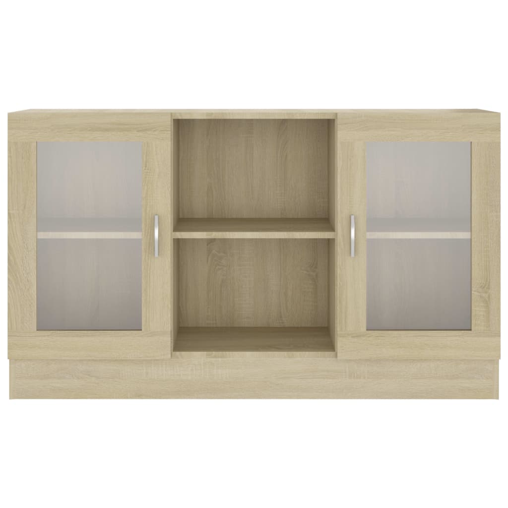 Vitrina boja hrasta sonome 120 x 30,5 x 70 cm konstruirano drvo