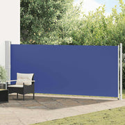 Uvlačiva bočna tenda za terasu 600 x 160 cm plava