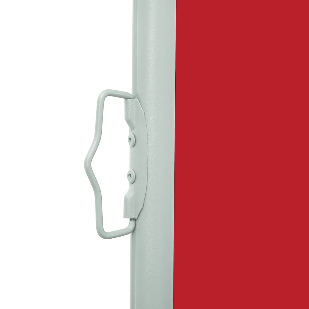 Uvlačiva bočna tenda za terasu 600 x 160 cm crvena
