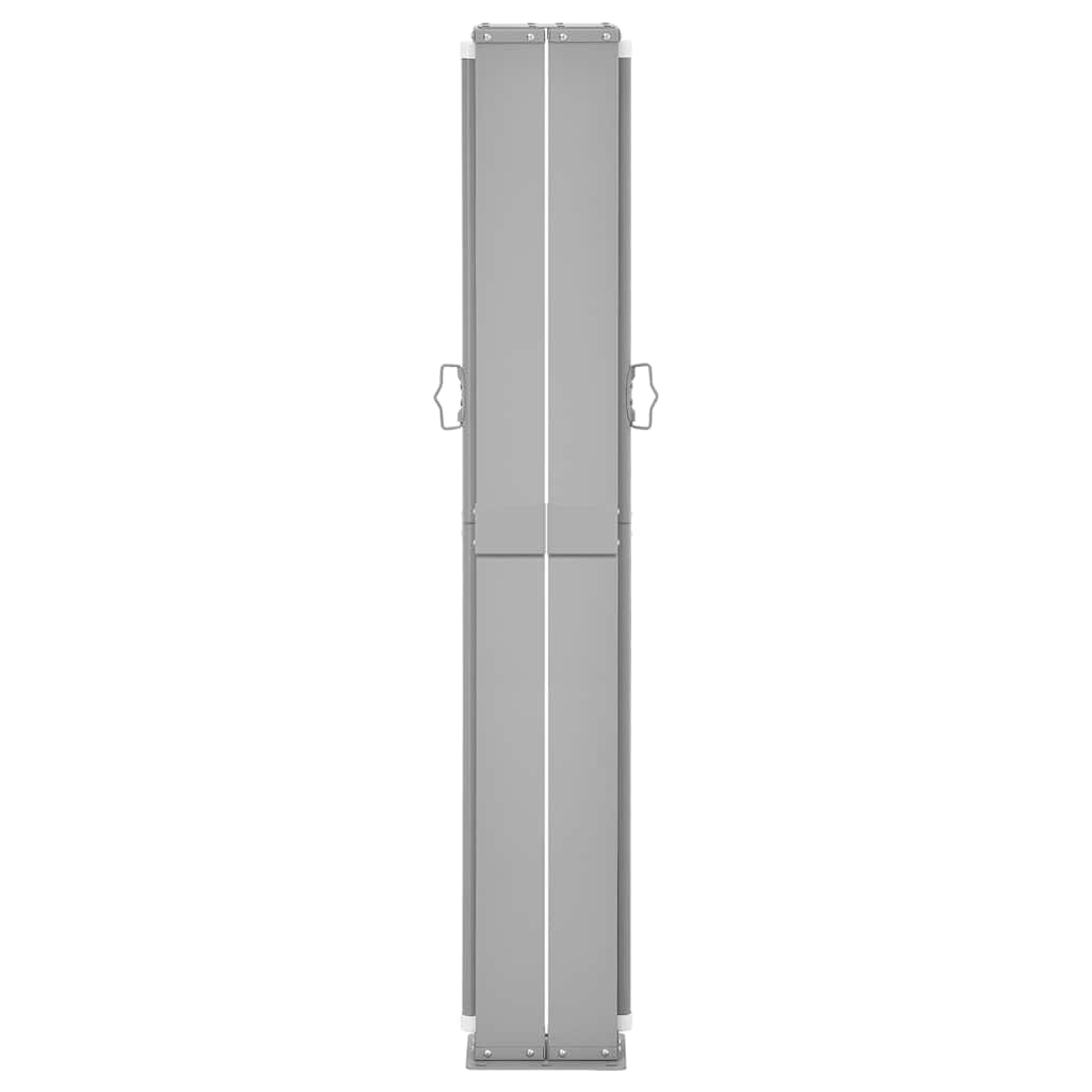 Uvlačiva bočna tenda za terasu 140 x 1200 cm smeđa