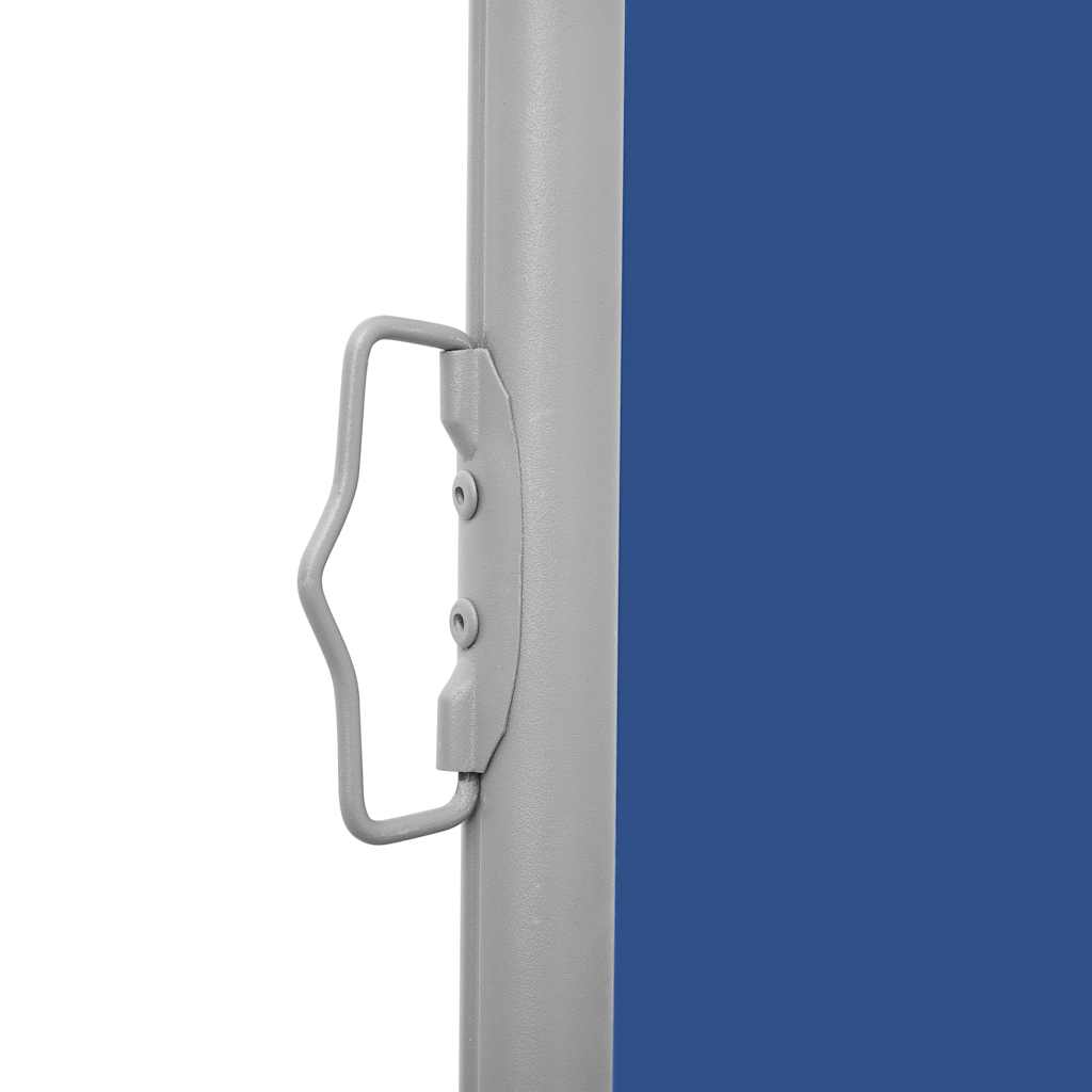 Uvlačiva bočna tenda za terasu 140 x 1200 cm plava