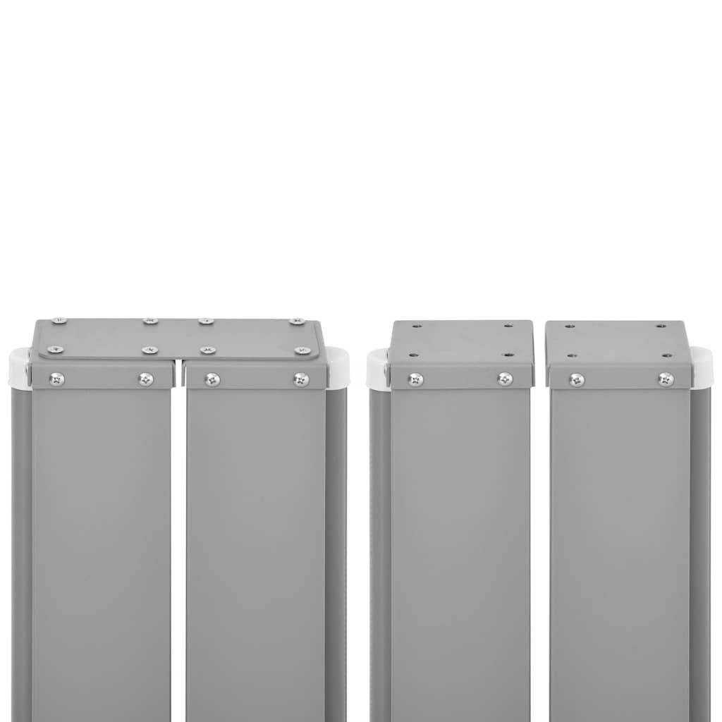 Uvlačiva bočna tenda za terasu 140 x 1200 cm crvena