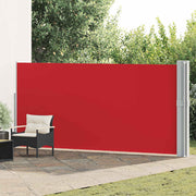 Uvlačiva bočna tenda za terasu 170 x 1200 cm crvena