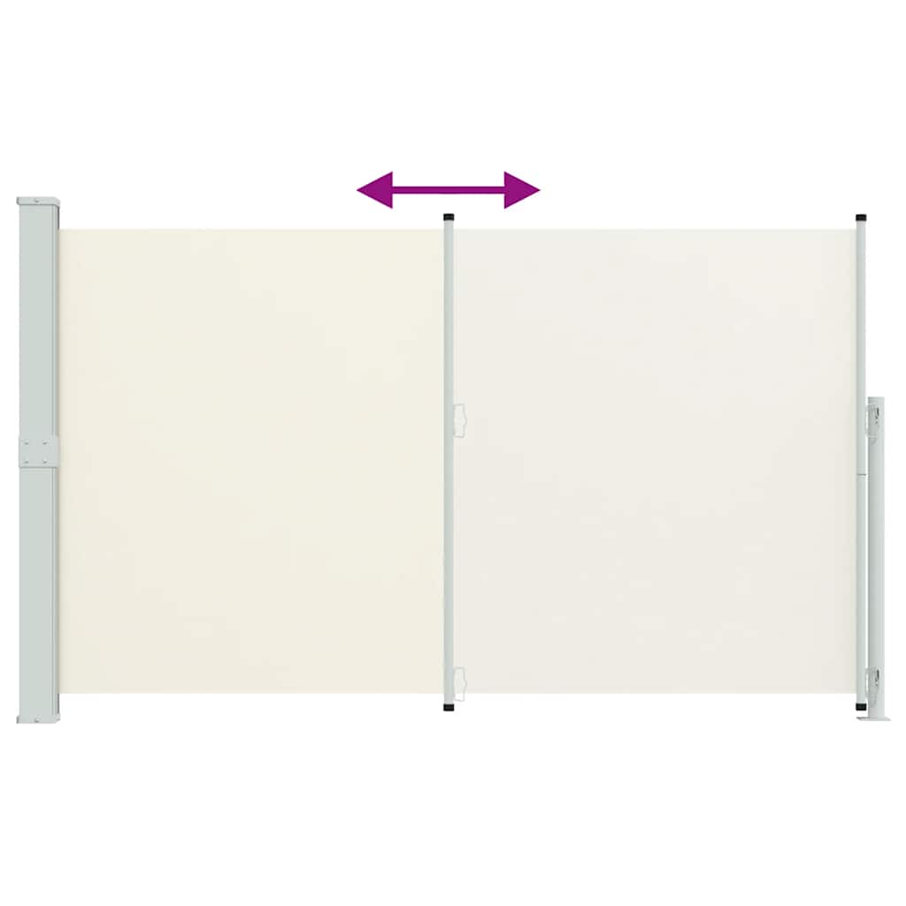 Uvlačiva bočna tenda za terasu 180 x 300 cm krem