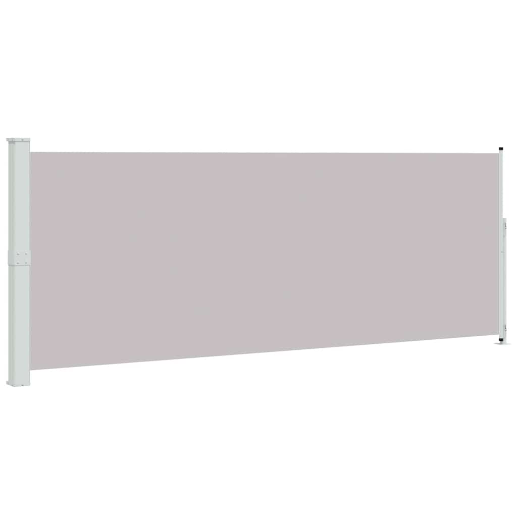 Uvlačiva bočna tenda za terasu 180 x 500 cm siva