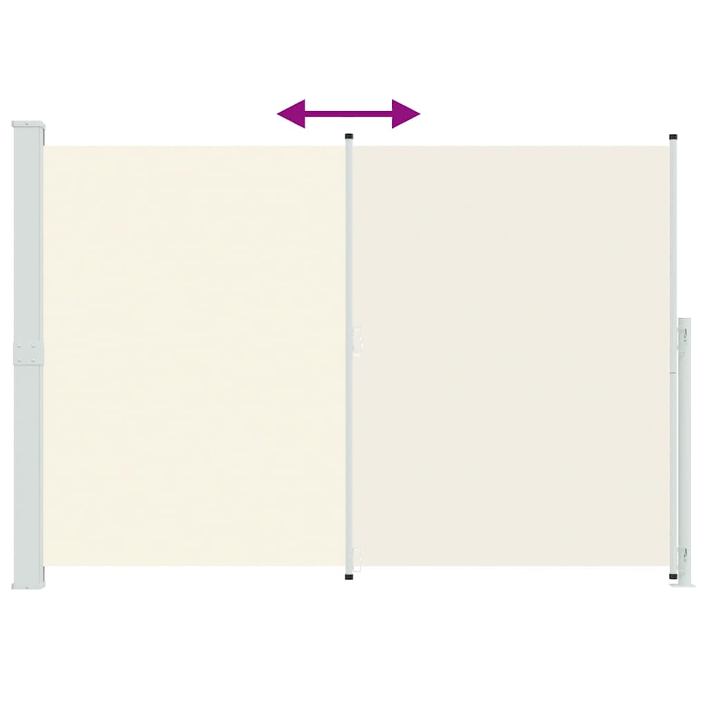 Uvlačiva bočna tenda za terasu 200 x 300 cm krem