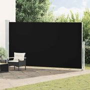 Uvlačiva bočna tenda za terasu 200 x 500 cm crna