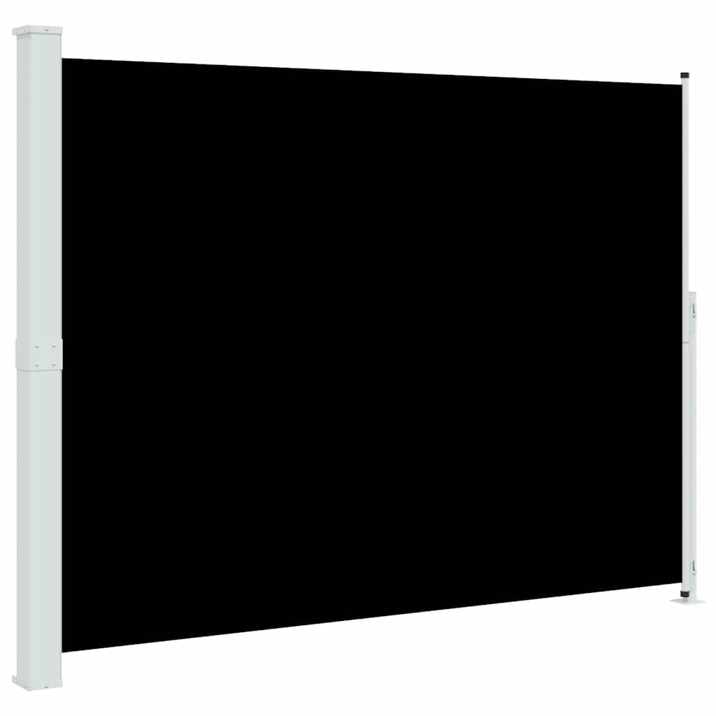 Uvlačiva bočna tenda za terasu 220 x 300 cm crna