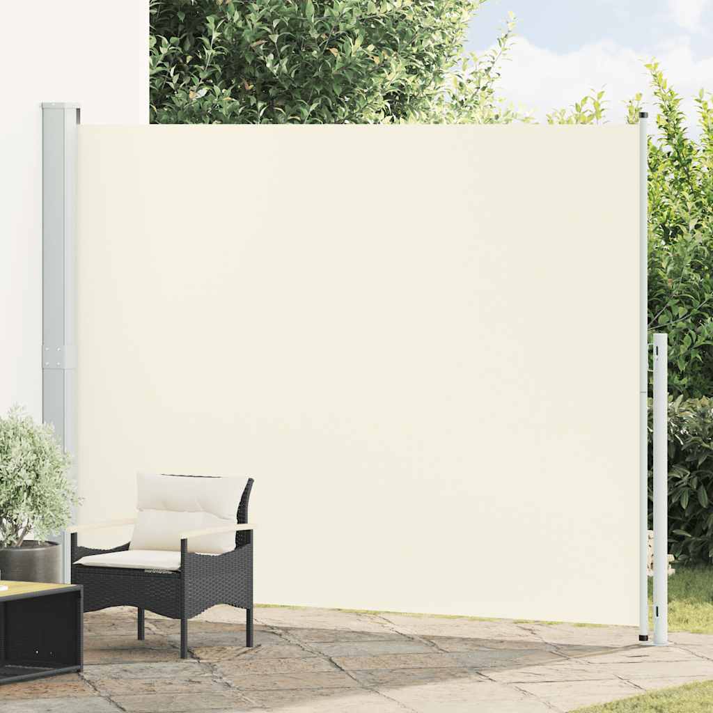 Uvlačiva bočna tenda za terasu 220 x 300 cm krem