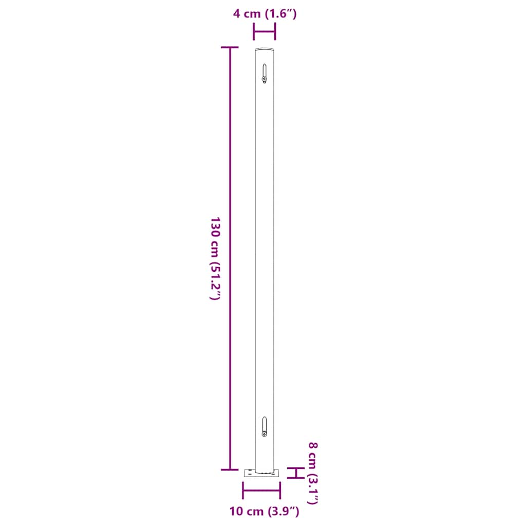 Uvlačiva bočna tenda za terasu 220 x 500 cm krem