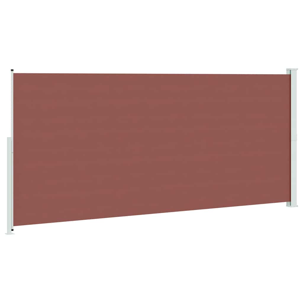 Uvlačiva bočna tenda za terasu 220 x 500 cm smeđa